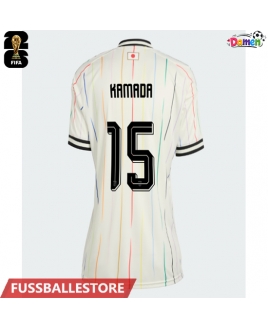 Günstige Japan Daichi Kamada #15 Auswärtstrikot Damen WM 2026 Kurzarm